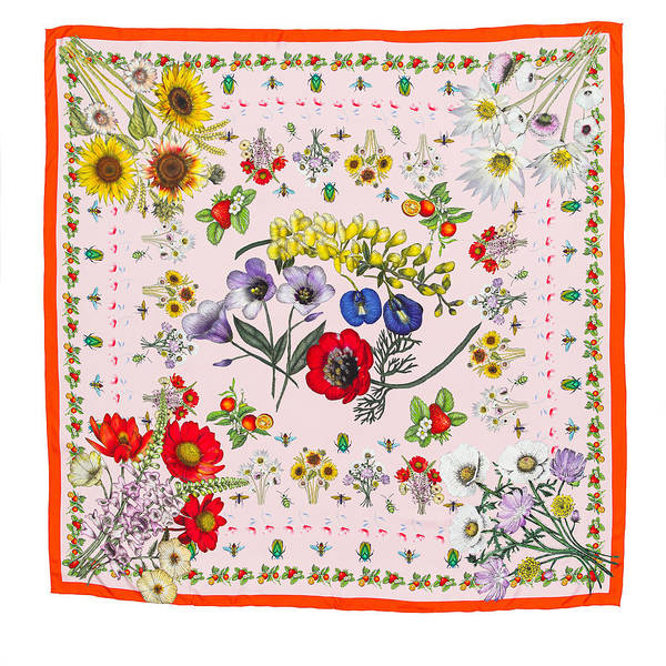 Texas Wildflower Silk Shawl - Art Print