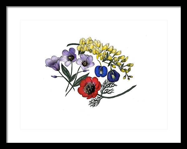 Floral Arrangement - Framed Print