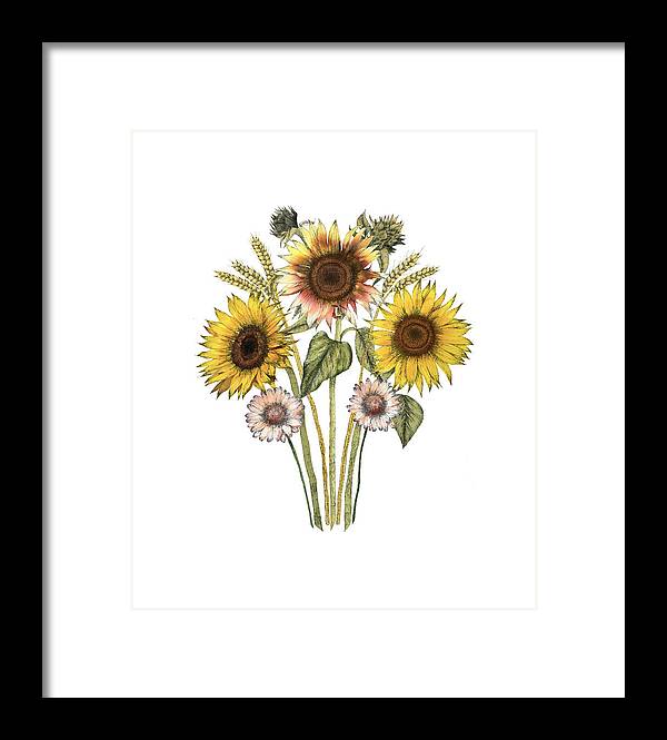 Sunflower Fields - Framed Print
